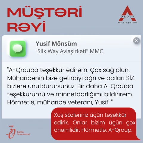 Sizin rəyləriniz necə də bizə xoşdur👍🏻
